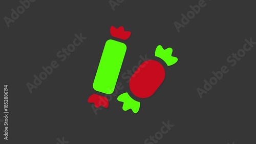 Sweet Simplicity: a vibrant and appealing depiction of colorful wrapped candies, bringing to mind the joy of sweetness and the joy of indulgence.