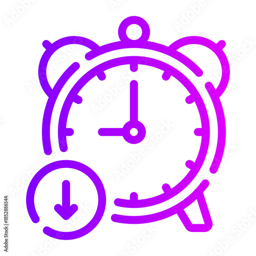 reduce time gradient icon