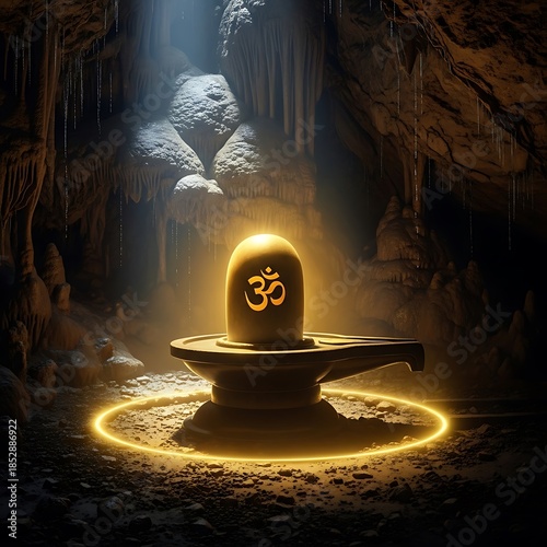 Lord Shiv Shankar Bholenath Shivling Spiritual Artwork for Mahashivratri, Sawan Somwar, Shravan Month and Hindu Festival Worship