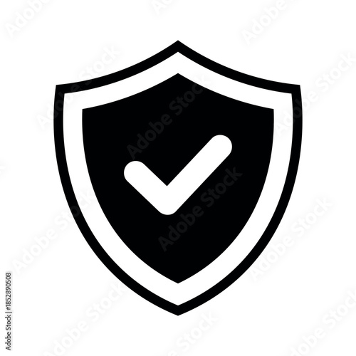 Minimal black and white security and privacy icon set featuring passwords, Face ID, fingerprint authentication, data protection, secure payments, access control and warning symbols. Ideal for websites