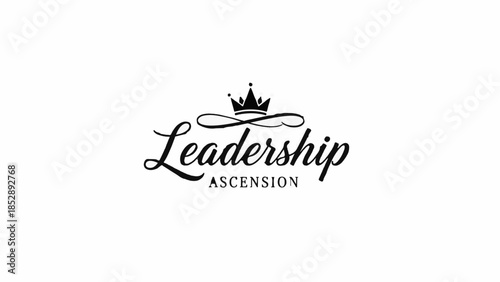 Elegant crown emblem symbolizing leadership and successful ascent
