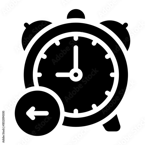 reduce time glyph icon