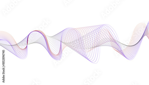 Elegant Motion Graphics, Geometric Wave Pattern,