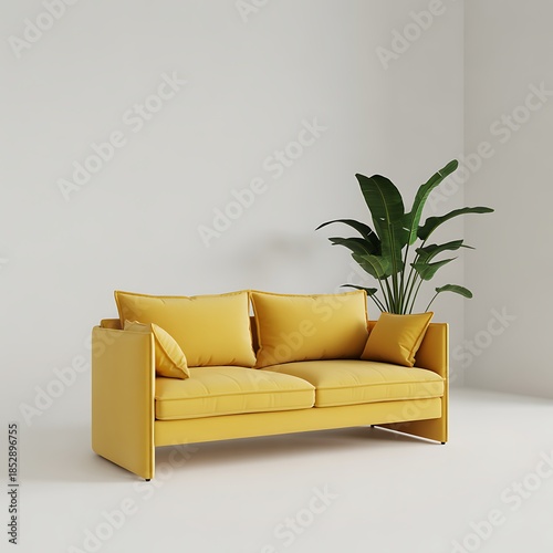 modern living room with sofa