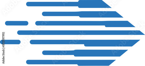 Abstract Modern Dash Arrow Speed Motion Graphic Element