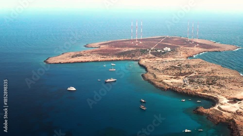 Aerial footage of Cape Greco Peninsula