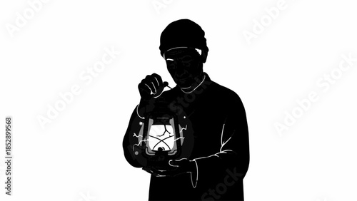 Person holding an illuminated lantern casting a warm glow, symbolic of hope and guidance