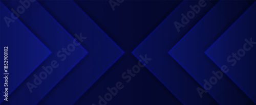 Abstract background with dark blue arrow pattern and layered geometric shapes for modern corporate design.