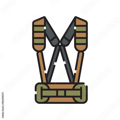 loadbearing black line icon. Vector isolated element
