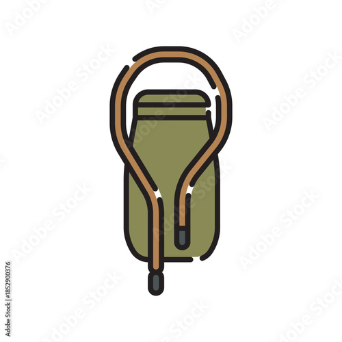 hydrator black line icon. Vector isolated element