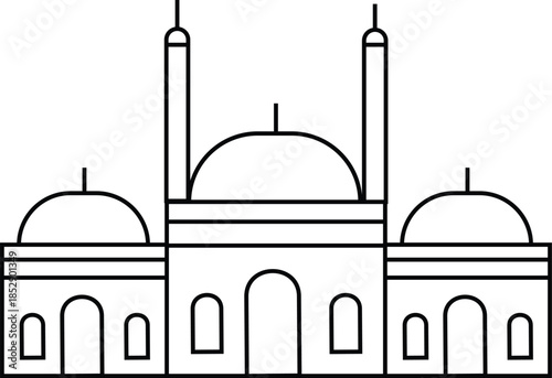 taj mahal vector illustration