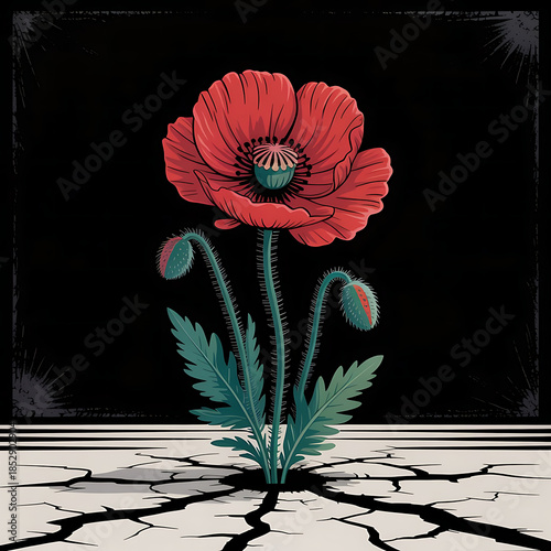 A vector art poster with a powerful message of 