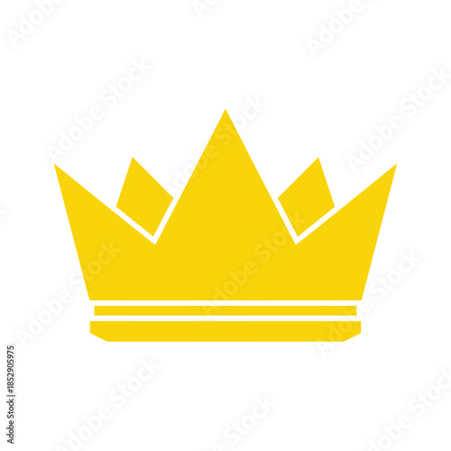 Simple yellow crown icon