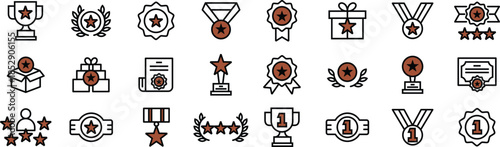 Collections Icon Pack Awards Achievement for Websites, Apps, UI UX Projects, and Design Digital Assets