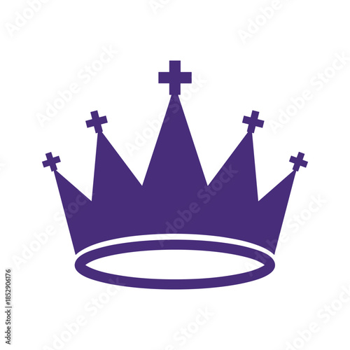 Purple crown icon