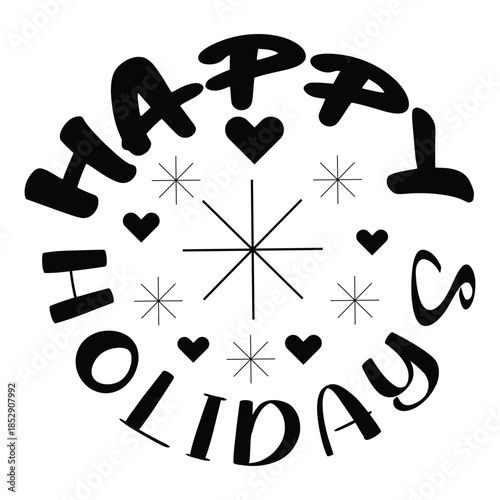 Happy Holy Day   Happy Holyday T-Shirt Design