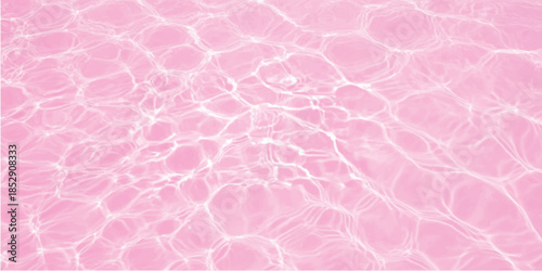 Abstract pink water surface background with shimmering light reflections