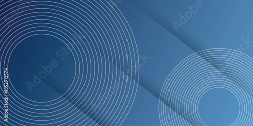 Dark blue abstract background with modern and futuristic circle shapes and scratch effects. Blue shiny stripes background concept for covers, brochures, presentations, certificates, websites.