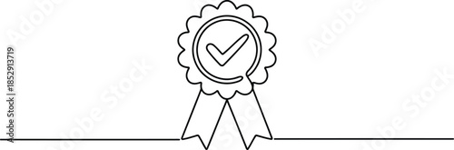 A continuous line drawing of a glowing light bulb illuminating an open book, symbolizing knowledge and ideas