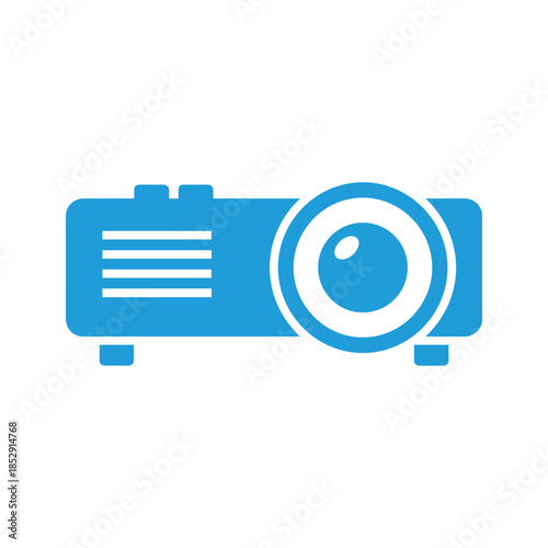 Blue projector icon