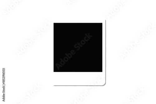 A black square occupies the center of a white background with a gray border.