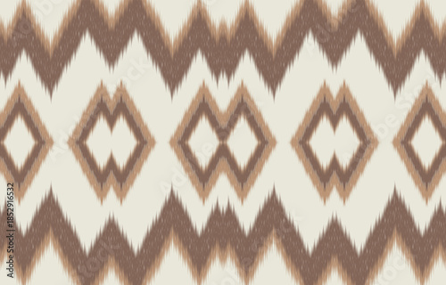 Ethnic abstract ikat art. Aztec ornament print. geometric ethnic pattern seamless  color oriental.  Design for background ,curtain, carpet, wallpaper, clothing, wrapping, Batik, vector illustration.