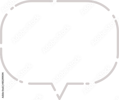 シンプルな白色の吹き出し