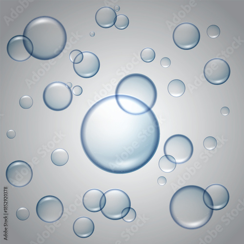 Water bubble icon realistic illustration of water bubble vector icon for web design