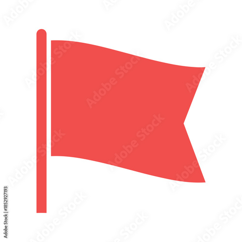 Free Download Red flag on white background - GFXLoad