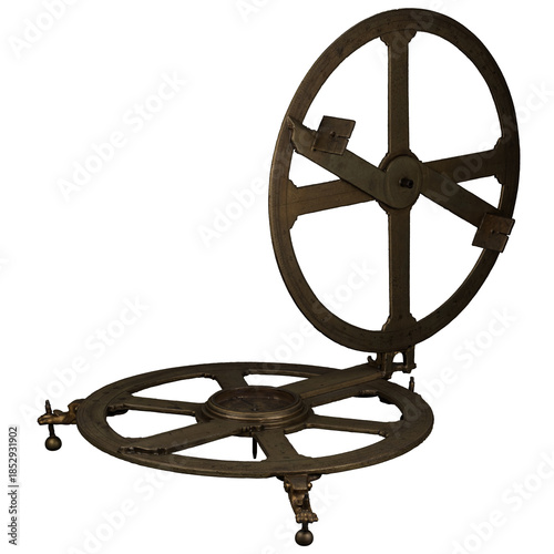 Astronomical theodolite instrument for precise angle measurement in astronomy, surveying, and geodesy