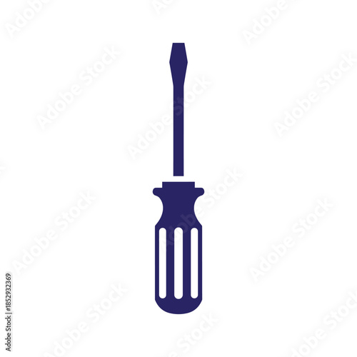 Flat Icon Screwdriver Tool Illustration
