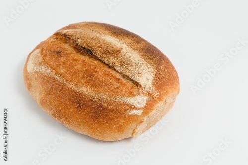 Fresh bread isolated on white background