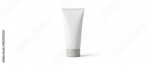 Beauty product glass bottle mockup with modern packaging style