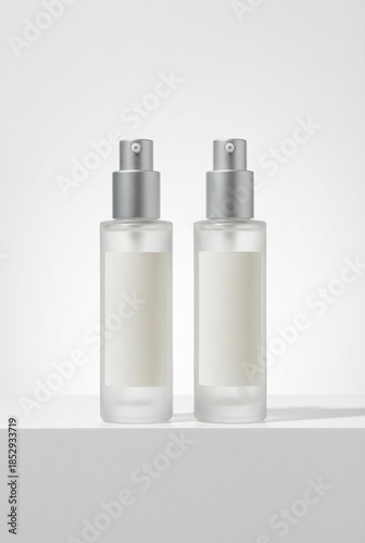 Cosmetic dropper bottle mockup isolated with copy space for design