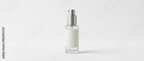 Modern beauty product bottle mockup with minimal aesthetic