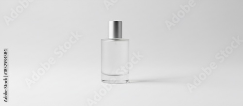 Transparent serum bottle mockup prepared for branding presentation