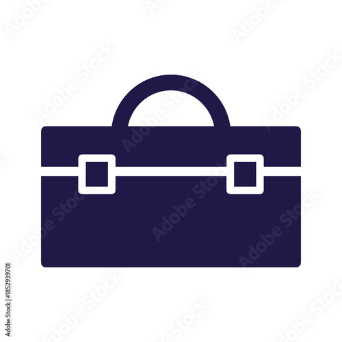 Business briefcase icon simple illustration