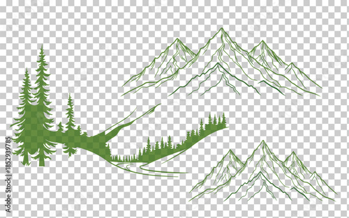 green landscape background