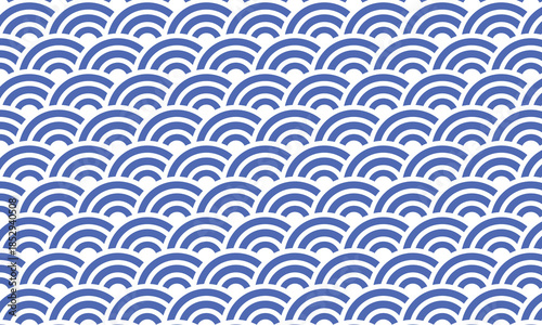 青海波　ベクター