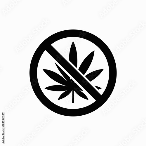 prohibited, cannabis, marijuana, weed, no, ban, forbidden, restriction, drug, leaf, symbol, sign, illegal, prohibition, warning, hemp, pot, ganja, thc, cbd, anti, against, stop, zero, tolerance, law, 