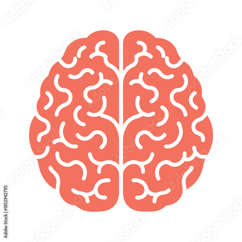 Human Brain Icon Illustration