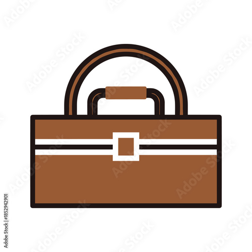 Brown Handbag Illustration