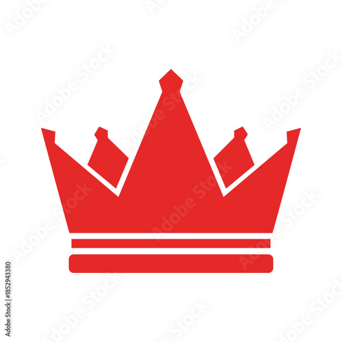 Konstfotografi Red Crown Icon Symbol Royalty