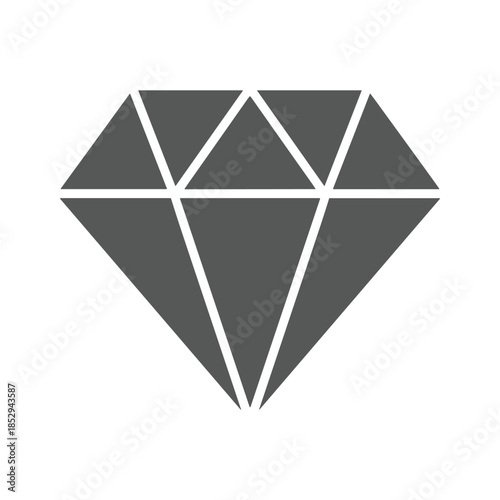 Diamond Icon Simple Design Element
