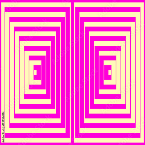 Checks wallpaper. Geometric pattern. Rectangles background. Polygons ornament. Geometrical motif. Digital paper. Optical textile print. Op web design. Vector art