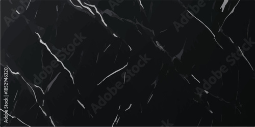 Natural Black Marble Texture Realistic Dark Marble Surface for Tile Printing