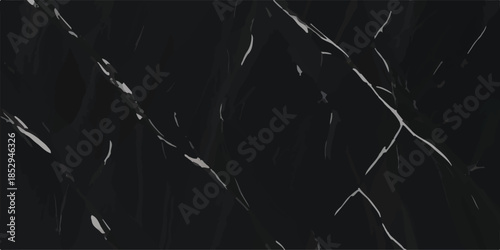Natural Black Marble Texture Realistic Dark Marble Surface for Tile Printing