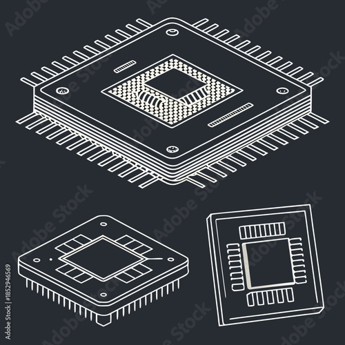 Illustration of integrated circuits