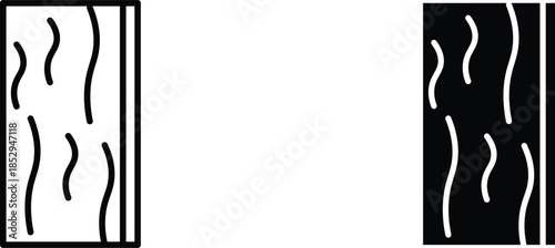 wooden board  icon vector graphic illustration  with white background flat hand made icon fill icon .