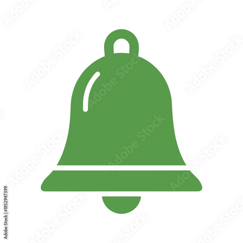Green Bell Icon Illustration